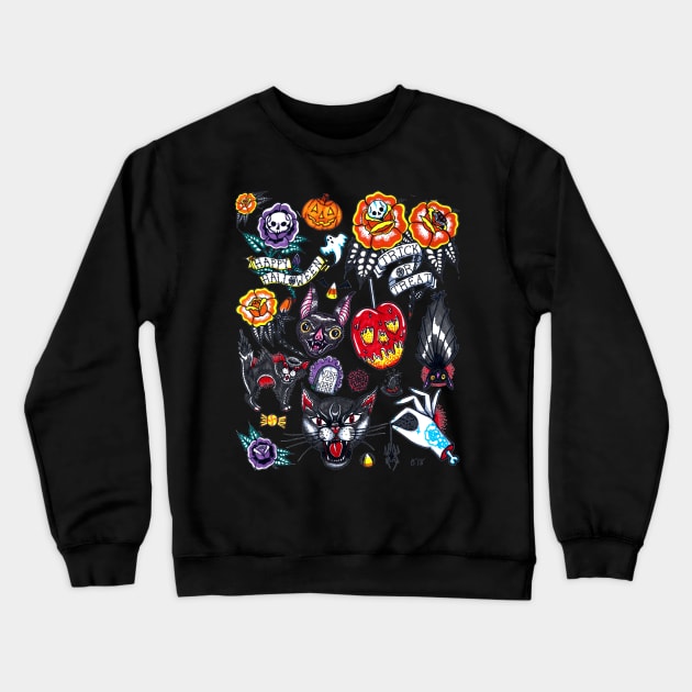 Halloween Flash Crewneck Sweatshirt by Brieana